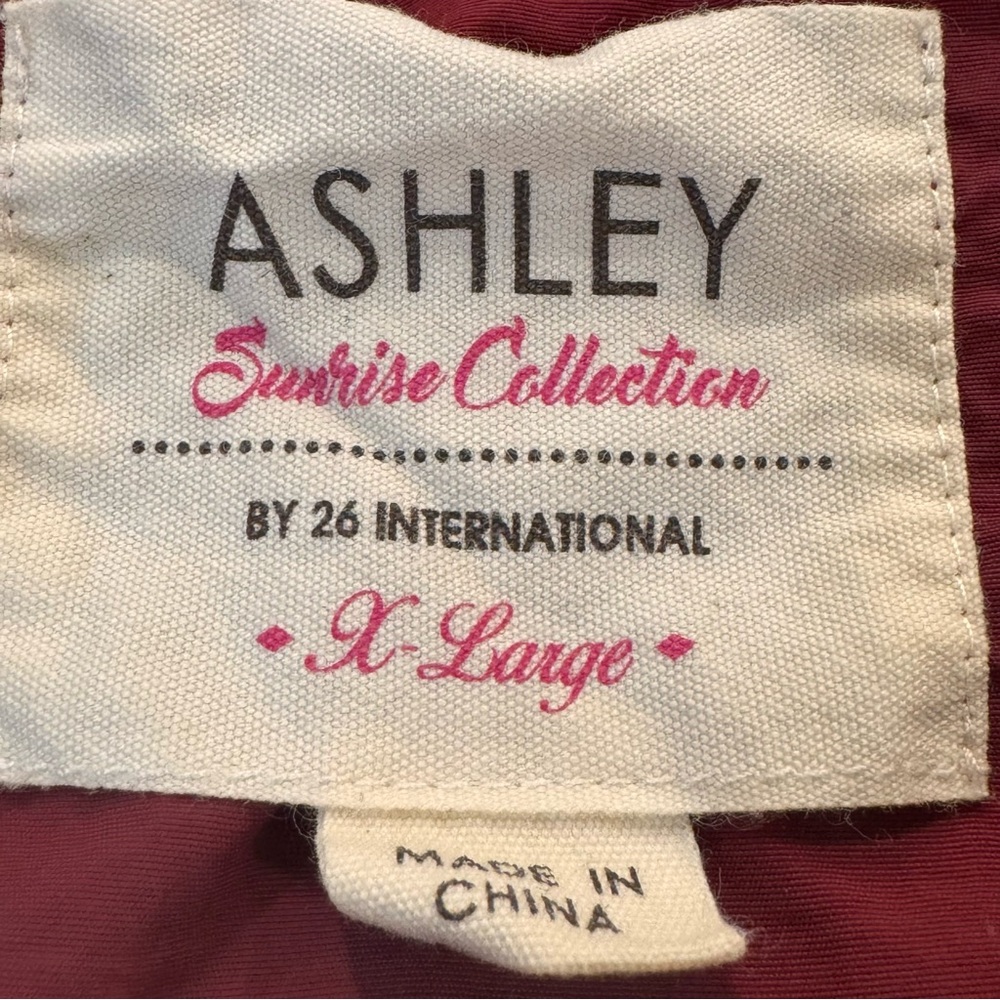Ashley sunrise Collection lightweight jacket XL, Maroon - Picture 10 of 11